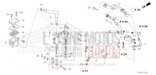 POMPA FRENO POSTERIORE CBR600R3R di 2024